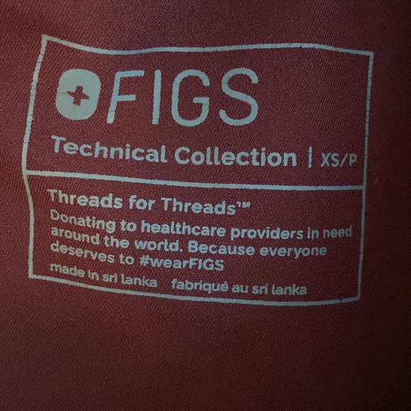 Figs Burgundy Scrubs - Picture 5 of 7